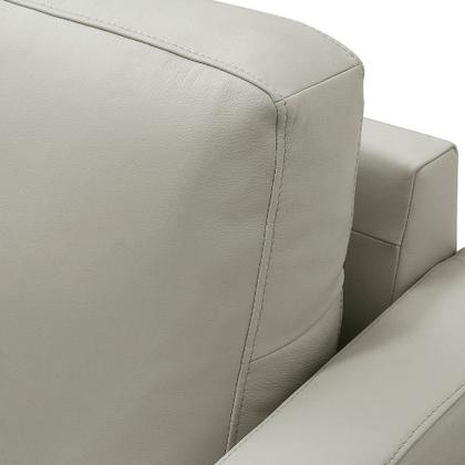 Imagem de Sofá 3 Lugares Para Sala de Estar Living Industrial 270cm Trento L06 Couro Pérola - Lyam Decor