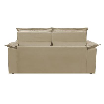 Sofá 3 Lugares Retrátil e Reclinável Cama inBox Compact 1,80m Velusoft Bege Imagem de Sofá 3 Lugares Retrátil e Reclinável Cama inBox Compact 1,80m Velusoft Bege