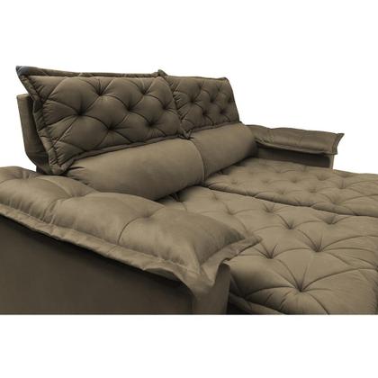 Sofá 3 Lugares Retrátil e Reclinável Cama inBox Compact 1,80m Velusoft Castor Imagem de Sofá 3 Lugares Retrátil e Reclinável Cama inBox Compact 1,80m Velusoft Castor
