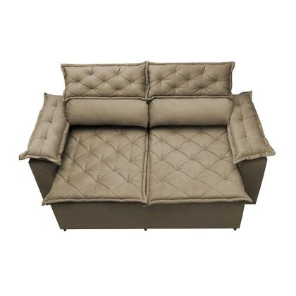 Sofá 3 Lugares Retrátil e Reclinável Cama inBox Compact 1,80m Velusoft Castor Imagem de Sofá 3 Lugares Retrátil e Reclinável Cama inBox Compact 1,80m Velusoft Castor