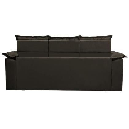 Sofá 3 Lugares Retrátil e Reclinável Cama inBox Compact 2,00m Velusoft Café Imagem de Sofá 3 Lugares Retrátil e Reclinável Cama inBox Compact 2,00m Velusoft Café