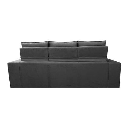 Imagem de Sofá 3 Lugares Retrátil e Reclinável Cama inBox Senses 2,00m Velusoft Cinza