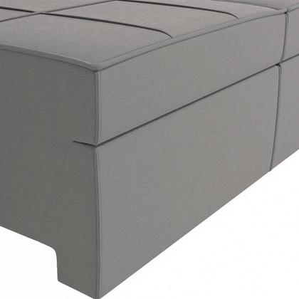 Imagem de Sofá 3 Lugares Retrátil e Reclinável Lanus Veludo Titânio 206 cm