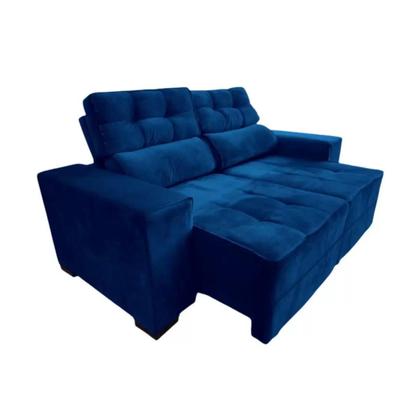 Sofá 3 Lugares Retrátil e Reclinável New York Premium 2 m - AZUL - Casei Mudei Imagem de Sofá 3 Lugares Retrátil e Reclinável New York Premium 2 m - AZUL