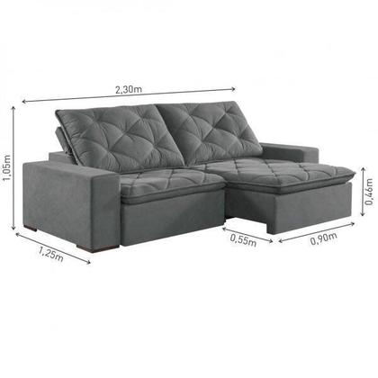 Imagem de Sofá 3 Lugares Retrátil E Reclinável Trento