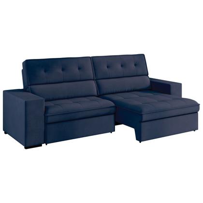 Imagem de Sofá 3 Lugares Retrátil e Reclinável Veludo Soft 207cm Grécia