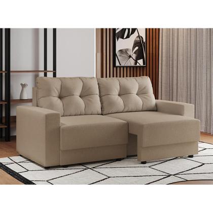 Imagem de Sofá 3 Lugares Retrátil Lubeck Linho Bege