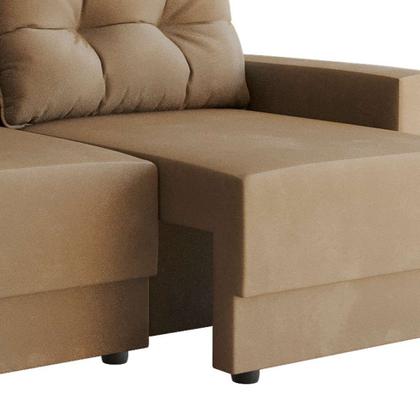 Sofá 3 Lugares Retrátil Lubeck Suede Bege 180 cm - Mobly Imagem de Sofá 3 Lugares Retrátil Lubeck Suede Bege 180 cm
