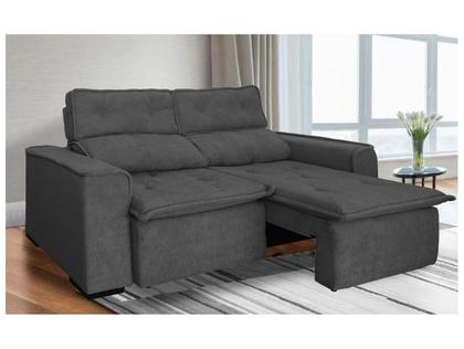 Imagem de Sofá 3 Lugares Retrátil Reclinável Suede Califórnia JW Estofados