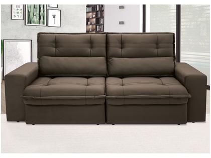 Imagem de Sofá 3 Lugares Retrátil Reclinável Suede Palatino Linoforte