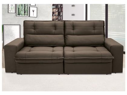 Imagem de Sofá 3 Lugares Retrátil Reclinável Suede Palatino Linoforte