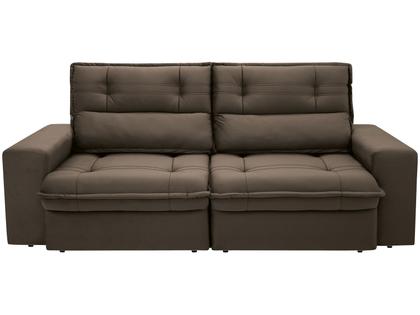 Imagem de Sofá 3 Lugares Retrátil Reclinável Suede Palatino Linoforte