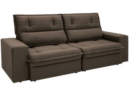 Imagem de Sofá 3 Lugares Retrátil Reclinável Suede Palatino Linoforte