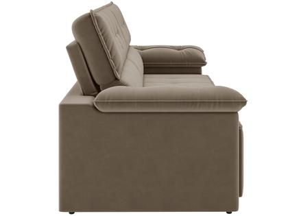 Imagem de Sofá 3 Lugares Retrátil Reclinável Veludo Santorini Besthouse