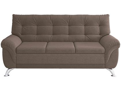 Sofá 3 Lugares Suede Atrium Linoforte Imagem de Sofá 3 Lugares Suede Atrium Linoforte