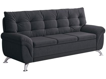 Sofá 3 Lugares Suede Atrium Linoforte Imagem de Sofá 3 Lugares Suede Atrium Linoforte