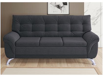 Sofá 3 Lugares Suede Atrium Linoforte Imagem de Sofá 3 Lugares Suede Atrium Linoforte