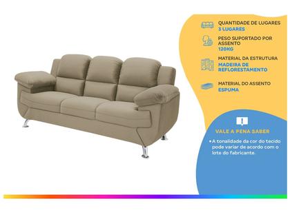 Imagem de Sofá 3 Lugares Suede Spazium Linoforte