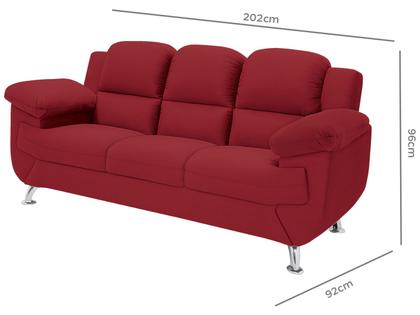 Imagem de Sofá 3 Lugares Suede Spazium Linoforte