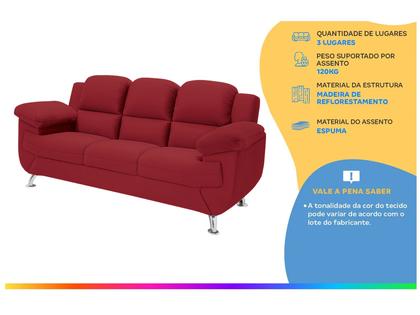 Imagem de Sofá 3 Lugares Suede Spazium Linoforte