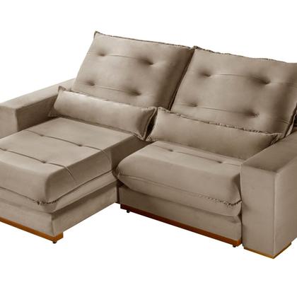 Imagem de Sofá 3 Lugares Suiça Retrátil e Reclinável Veludo 2,90M