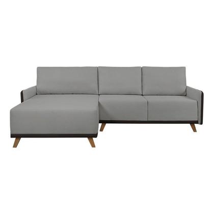 Imagem de Sofá 4 Lugares com Chaise Lado Esquerdo 258cm em material sintético Geribá