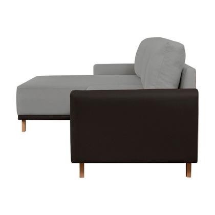 Imagem de Sofá 4 Lugares com Chaise Lado Esquerdo 258cm em material sintético Geribá