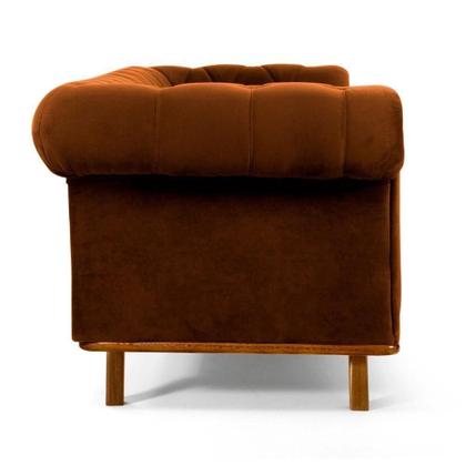 Imagem de Sofá 4 Lugares Império 260 Cm Veludo Telha C-262