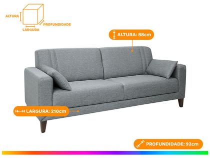 Imagem de Sofá 4 Lugares Linho Lyon A2 Linoforte