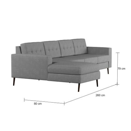 Sofá 4 Lugares Live com Chaise Esquerdo Pé Palito Linho Cotton Cinza - Mobly Imagem de Sofá 4 Lugares Live com Chaise Esquerdo Pé Palito Linho Cotton Cinza