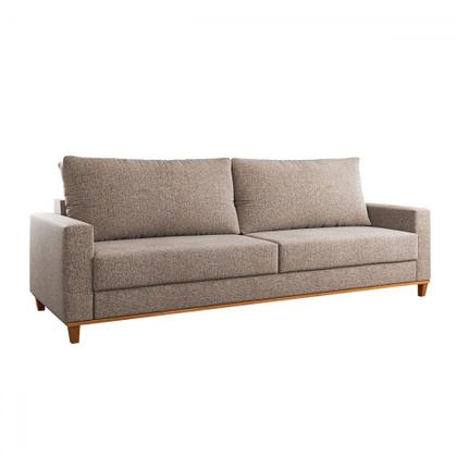 Imagem de Sofá 4 Lugares Living Linho/Kaki - Viero Móveis