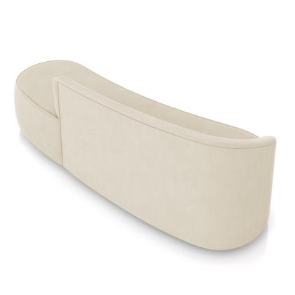 Imagem de Sofá 4 Lugares Orgânico 220 cm Morgan Suede Bege