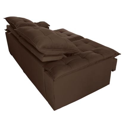 Imagem de Sofá 4 Lugares Retrátil e Reclinável 250cm Espanha  Veludo