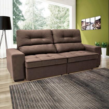 Imagem de Sofá 4 Lugares Retrátil e Reclinável com Baú Linoforte Artemis