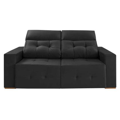 Sofá 4 Lugares Retrátil e Reclinável Roma Suede Grafite 250 cm - Mobly Imagem de Sofá 4 Lugares Retrátil e Reclinável Roma Suede Grafite 250 cm