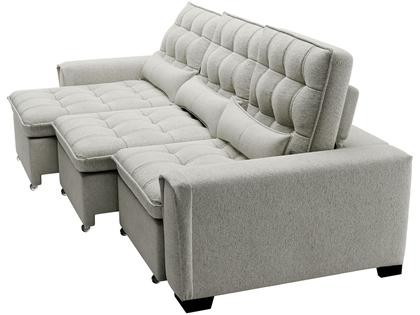 Imagem de Sofá 4 Lugares Retrátil Reclinável de Veludo Prime Capadocia Sol Colchões e Estofados