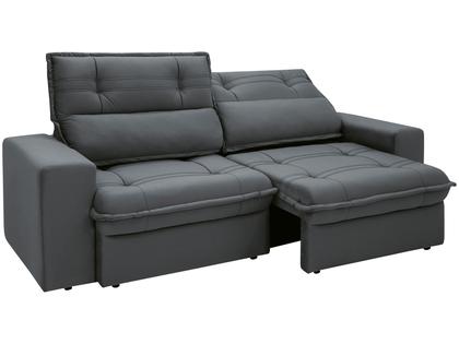 Imagem de Sofá 4 Lugares Retrátil Reclinável Suede Palatino Linoforte