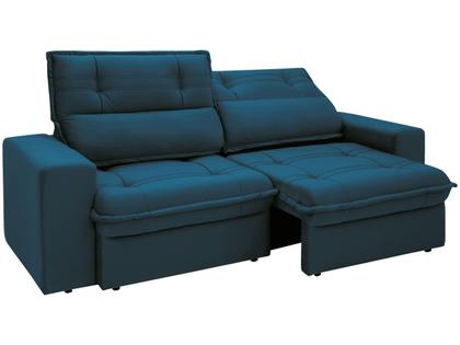 Imagem de Sofá 4 Lugares Retrátil Reclinável Suede Palatino Linoforte