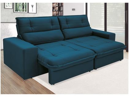 Imagem de Sofá 4 Lugares Retrátil Reclinável Suede Palatino Linoforte