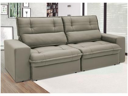 Imagem de Sofá 4 Lugares Retrátil Reclinável Suede Palatino Linoforte