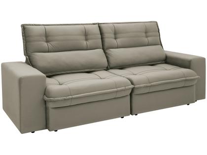 Imagem de Sofá 4 Lugares Retrátil Reclinável Suede Palatino Linoforte