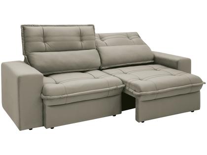 Imagem de Sofá 4 Lugares Retrátil Reclinável Suede Palatino Linoforte