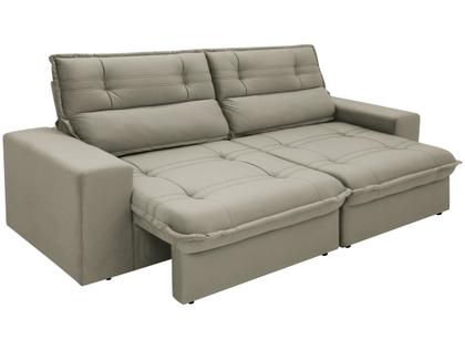 Imagem de Sofá 4 Lugares Retrátil Reclinável Suede Palatino Linoforte