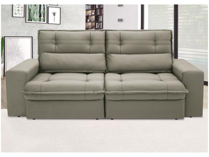 Imagem de Sofá 4 Lugares Retrátil Reclinável Suede Palatino Linoforte