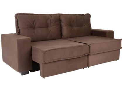 Imagem de Sofá 4 Lugares Retrátil Reclinável Veludo Texas Besthouse