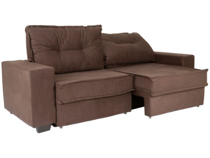 Imagem de Sofá 4 Lugares Retrátil Reclinável Veludo Texas Besthouse