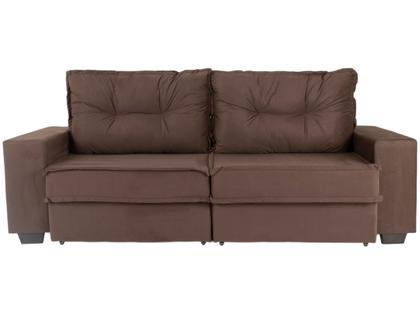 Imagem de Sofá 4 Lugares Retrátil Reclinável Veludo Texas Besthouse