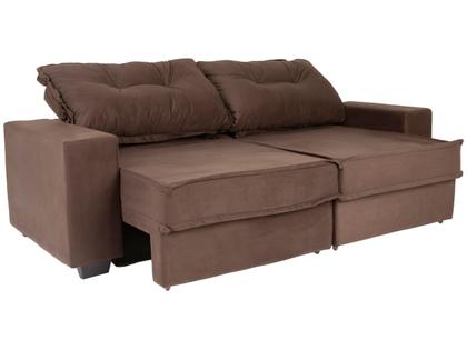 Imagem de Sofá 4 Lugares Retrátil Reclinável Veludo Texas Besthouse