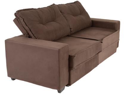 Imagem de Sofá 4 Lugares Retrátil Reclinável Veludo Texas Besthouse