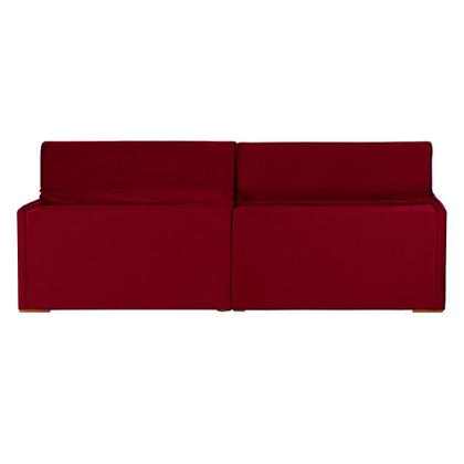 Imagem de Sofá 5 Lugares Modular Olinda 2.90 MT com Molas Retrátil e Reclinável Veludo Nobre Sofatec